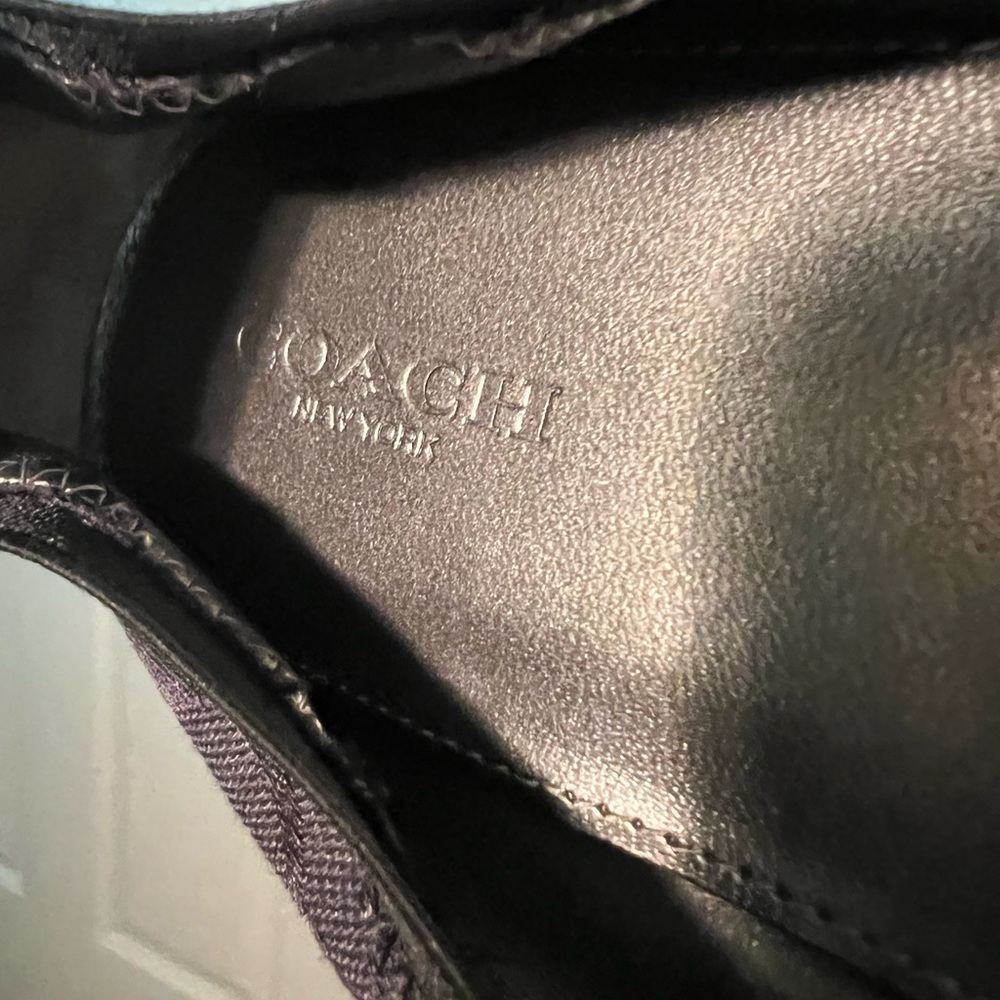 Coach Black Ballet Flats with Logo Accent - Picture 5 of 7